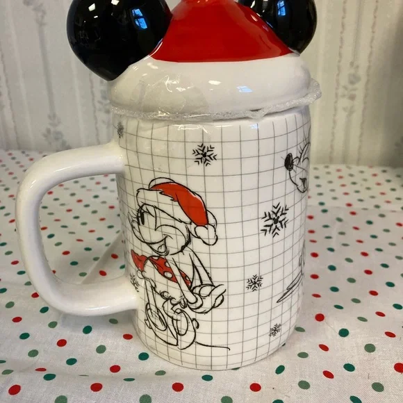 NIW Disney Mickey And Minnie Mouse Hat Topper Mug - Picture 3 of 9